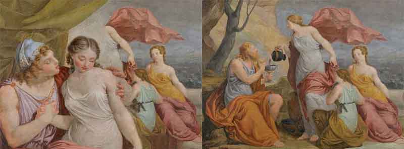 Two frescoes by Odorico Politi