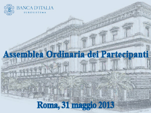 Assemblea Ordinaria dei Partecipanti - Roma, 31 maggio 2013