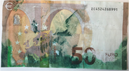 stained banknote