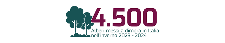 4.500 Alberi messi a dimora in Italia nell'inverno 2023 - 2024